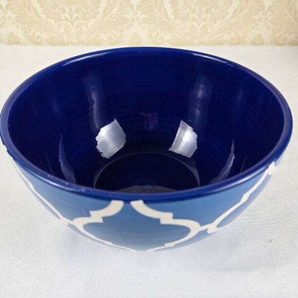 Coventry Nesting Arabesque Bowls Blue White Pattern Dishwashe Safe Ceramic - Picture 7 of 9
